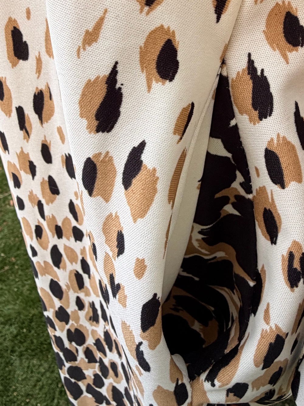 Vintage 60s 70s Rhapsody by Glazier Leopard Maxi Hostess Gown Zip Front - Picture 4 of 10